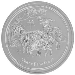 1 Unze Silber Jahr der Ziege 2015 - Lunar II.-Serie
