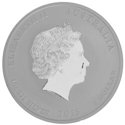 1 Unze Silber Jahr der Ziege 2015 - Lunar II.-Serie
