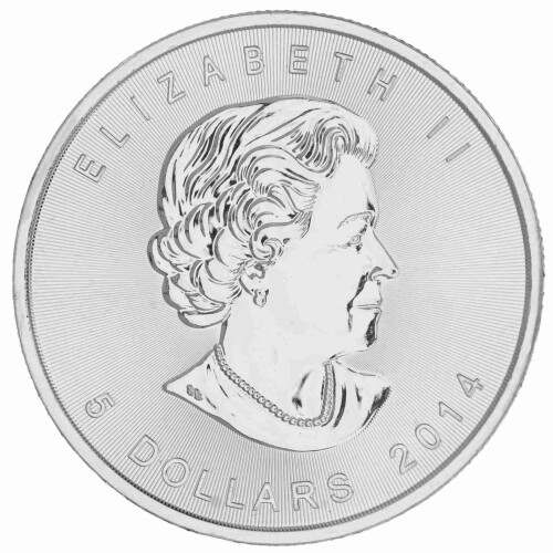 1 Unze Silber Maple Leaf 2014