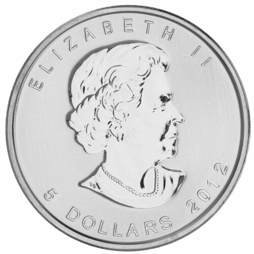 1 Unze Silber Maple Leaf 2012
