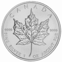 1 Unze Silber Maple Leaf 2011