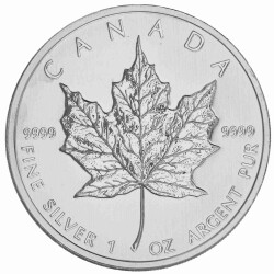 1 Unze Silber Maple Leaf 2010