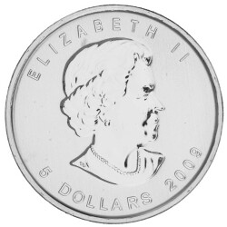 1 Unze Silber Maple Leaf 2009