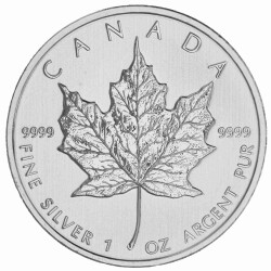 1 Unze Silber Maple Leaf 2009