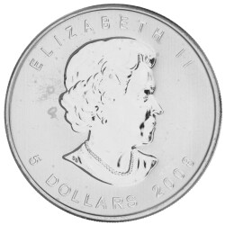 1 Unze Silber Maple Leaf 2008