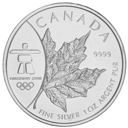 1 Unze Silber Maple Leaf 2008