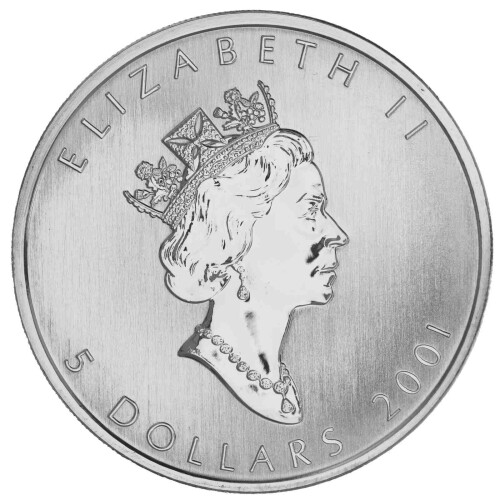 1 Unze Silber Maple Leaf 2001