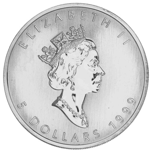 1 Unze Silber Maple Leaf 1999