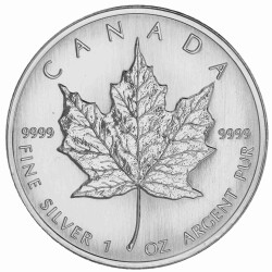 1 Unze Silber Maple Leaf 1998