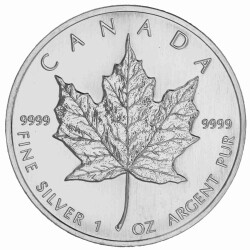 1 Unze Silber Maple Leaf 1997