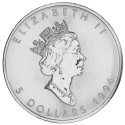 1 Unze Silber Maple Leaf 1994