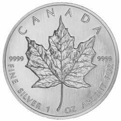 1 Unze Silber Maple Leaf 1988