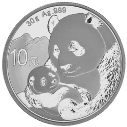 30 Gramm Silber Panda 2019