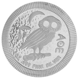 1 Unze Silber Eule von Athen 2017