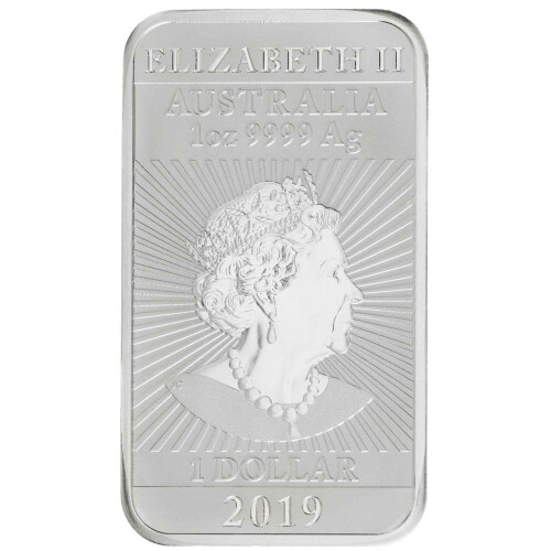 1 $ Australien 2019 Silber st - Dragon Rectangle - 1 Unze Silber Münzbarren