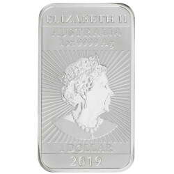 1 $ Australien 2019 Silber st - Dragon Rectangle - 1 Unze Silber Münzbarren