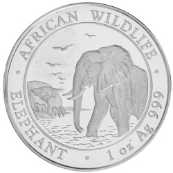 1 Unze Silber Elefant 2010