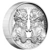 2 Dollar Australien 2020 Double Pixiu / Wächterlöwen 2 Oz Silber PP High Relief