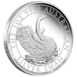 1 Dollar Australien 2020 Schwan / Swan 1 Oz Silber PP