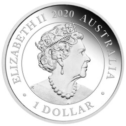 1 Dollar Australien 2020 Schwan / Swan 1 Oz Silber PP