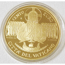 100 Euro Gedenkmünze Vatikan 2020 Gold PP - Dei...