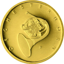 50 Euro Goldmünze Deutschland 2020 - "Orchesterhorn" - Serie: Musikinstrumente