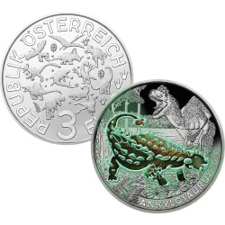 3 € Österreich 2020 Super Saurier Ankylosaurus...