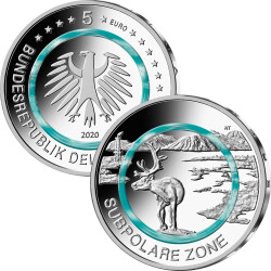 5 Euro Gedenkmünze Deutschland 2020 bfr. - Subpolare Zone