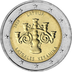 2 Euro Gedenkm&uuml;nze Lettland 2020 bfr. -...