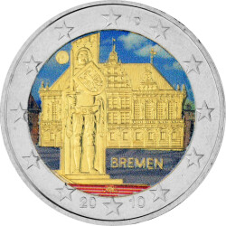 2 Euro Gedenkmünze Deutschland 2010 bfr. - Rathaus...
