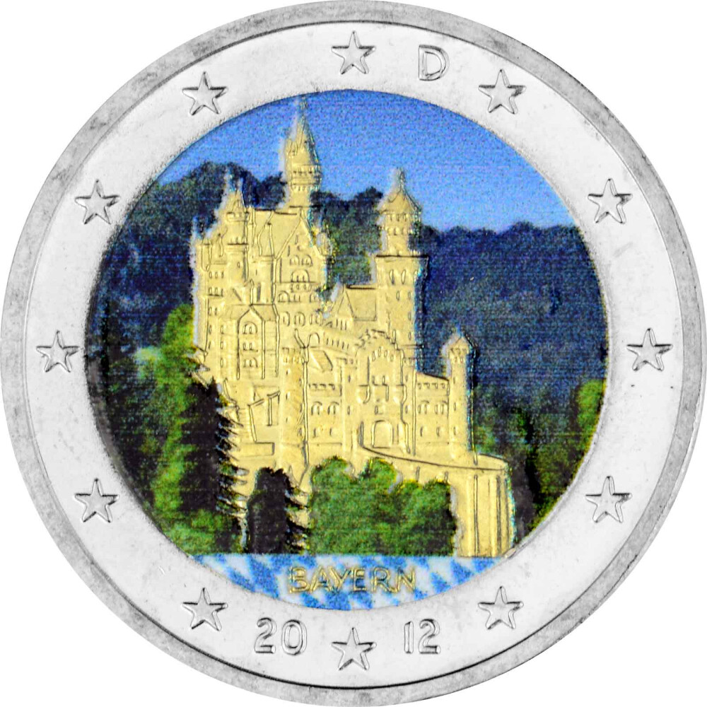 Bitcoin Münze 2 Euro Münze Bayern Schloss Neuschwanstein 2012 In  Nordrhein-Westfalen 2 Euro Münze 2013 Baden Württemberg