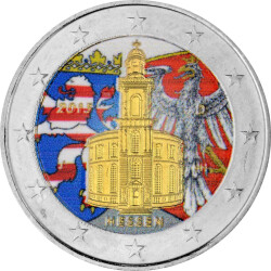 2 Euro Deutschland 2015 - Paulskirche - coloriert / mit...