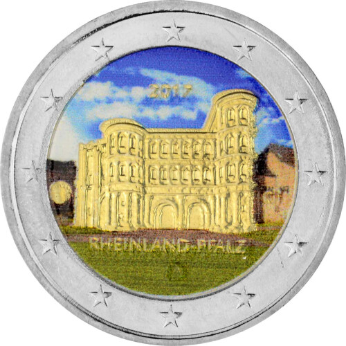 2 Euro Deutschland 2017 - Porta Nigra - coloriert / mit Farbe