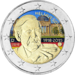 2 Euro Deutschland 2018 - Helmut Schmidt - coloriert /...