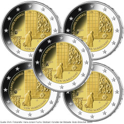 5 x 2 Euro Gedenkm&uuml;nze Deutschland 2020 bfr. -...