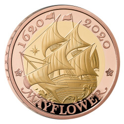 2 Pfund Großbritannien 2020 Gold PP - Mayflower