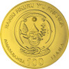 100 Francs Ruanda 2021 - 1 Unze Gold BU - Lunar: Jahr des Ochsen
