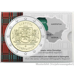 2 Euro Gedenkmünze Litauen 2020 st - Aukstaitija /...