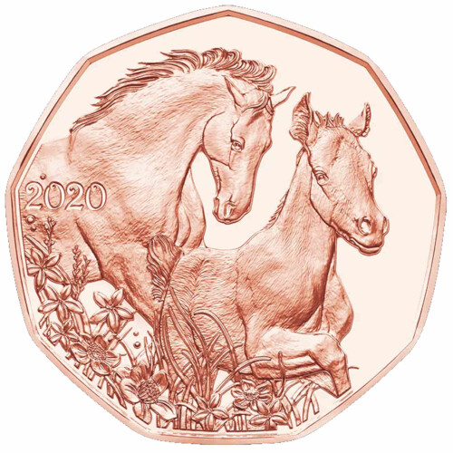 5 Euro Gedenkmünze Österreich 2020 Kupfer bfr. - Freunde fürs Leben
