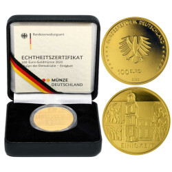 100 Euro Deutschland 2020 Gold st - Einigkeit