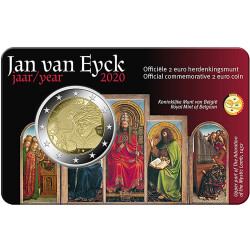 2 Euro Gedenkmünze Belgien 2020 st - Jan van Eyck -...