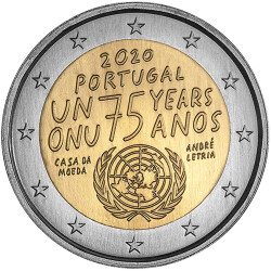 2 Euro Gedenkm&uuml;nze Portugal 2020 bfr. - UNO