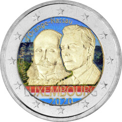 2 Euro Luxemburg 2020 - Henri - coloriert / mit Farbe