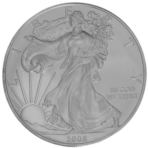 1 Unze Silber American Eagle 2008