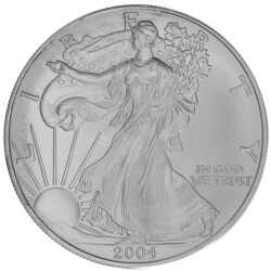 1 Unze Silber American Eagle 2004