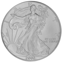 1 Unze Silber American Eagle 2002