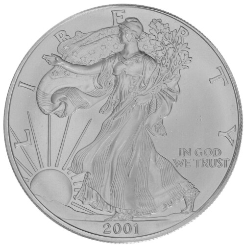 1 Unze Silber American Eagle 2001