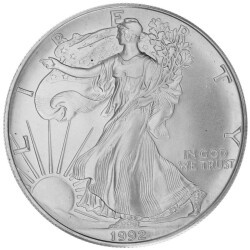 1 Unze Silber American Eagle 1992
