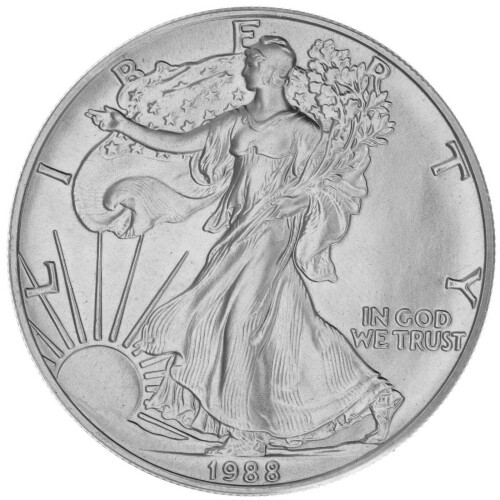 1 Unze Silber American Eagle 1988