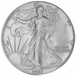 1 Unze Silber American Eagle 1987